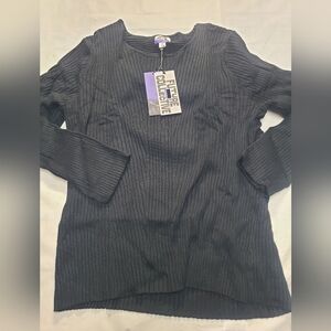 Women's Plus Size Party Twisted Back Crewneck Pullover Sweater Size 3X